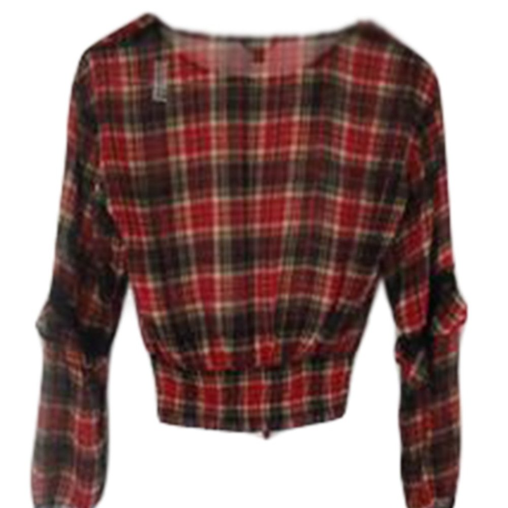 Guess Crop Top Plaid